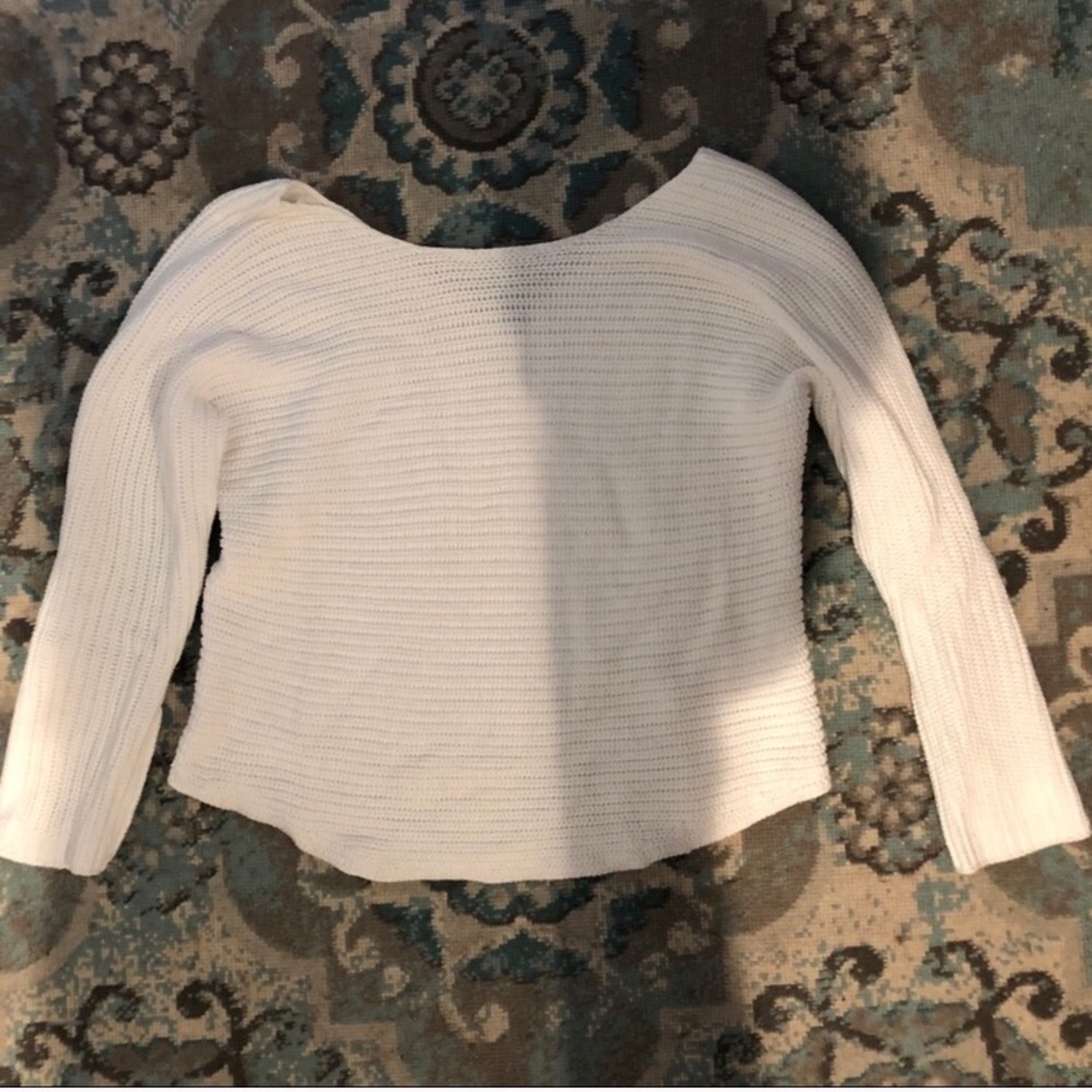 Vince white cotton sweater